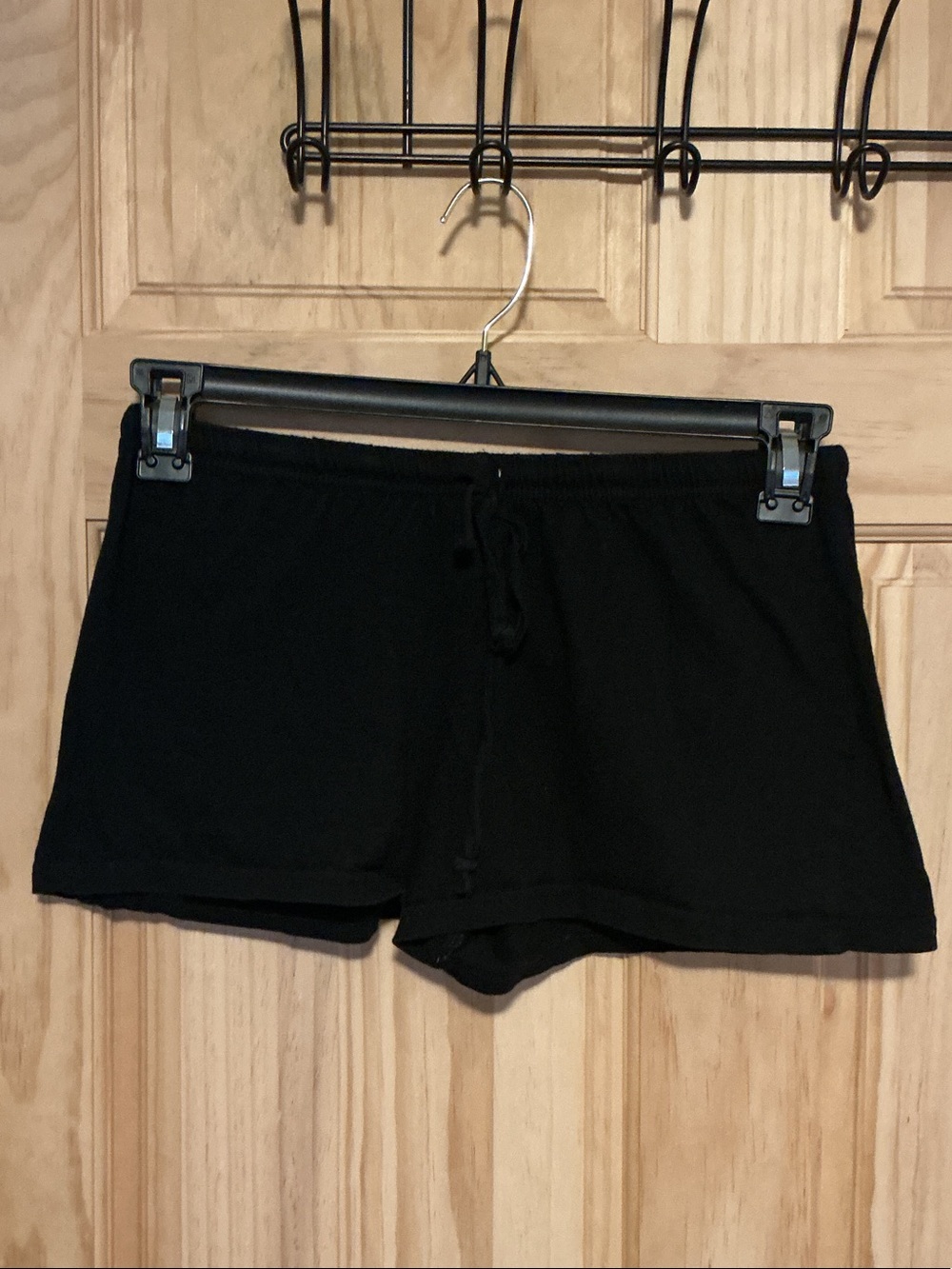 Just Love Black Knit Drawstring Lounge Shorts